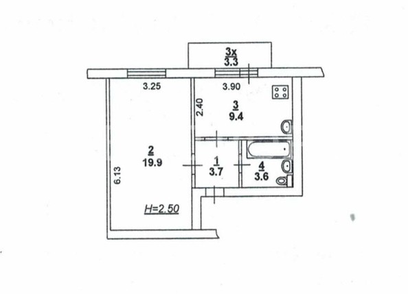 
   Продам 1-комнатную, 36.6 м², 

. Фото 10.