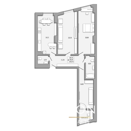 
   Продам 3-комнатную, 106 м², Береговая ул, 73

. Фото 6.