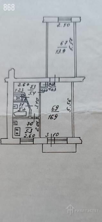 
   Продам 2-комнатную, 45 м², Нижненольная ул, 15

. Фото 1.