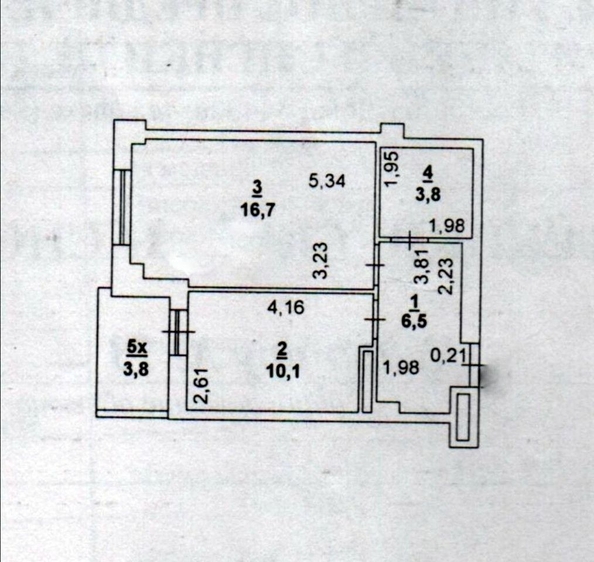 
   Продам 2-комнатную, 40.9 м², 

. Фото 1.