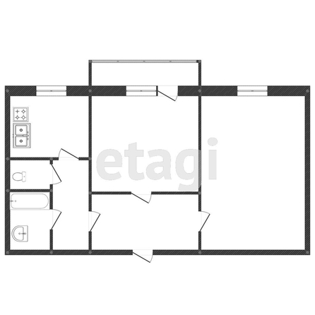 
   Продам 2-комнатную, 47.4 м², Герцена ул, 35

. Фото 1.