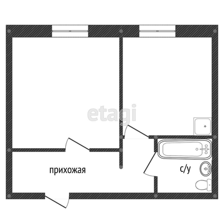 
   Продам 1-комнатную, 26.2 м², 

. Фото 1.