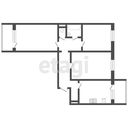 
   Продам 3-комнатную, 81 м², Комарова б-р, 16/5

. Фото 1.