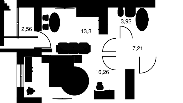 
   Продам 2-комнатную, 41.22 м², Культура, дом 2

. Фото 1.