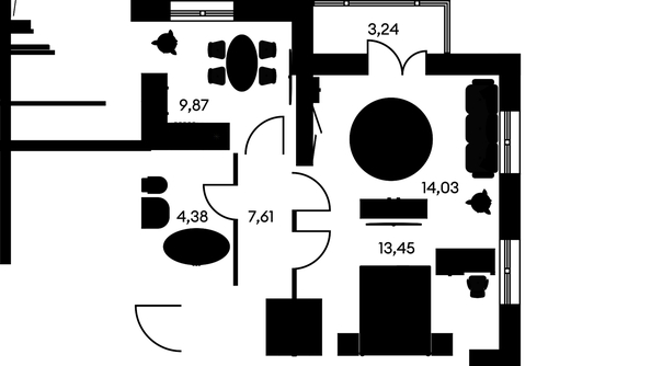 
   Продам 2-комнатную, 52.75 м², Культура, дом 2

. Фото 1.