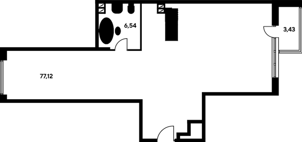 
   Продам 2-комнатную, 85.3 м², Пушкинская ул, 97

. Фото 1.