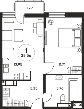 
   Продам студию, 67.91 м², Нансена ул, 109/2

. Фото 1.