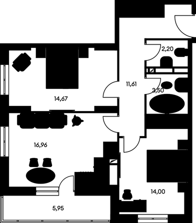 
   Продам 3-комнатную, 69.88 м², Культура, дом 1

. Фото 2.