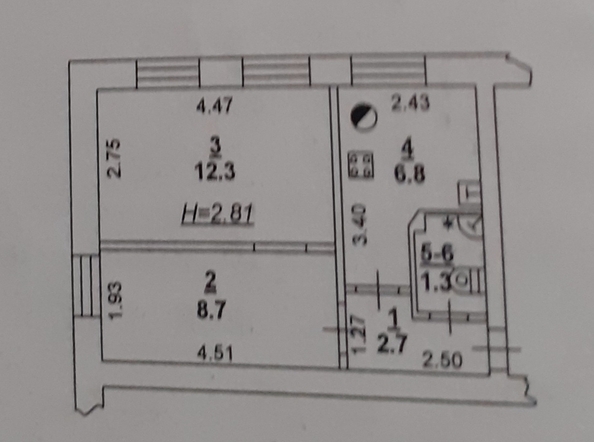 
   Продам 2-комнатную, 32 м², Турмалиновская ул, 81

. Фото 15.