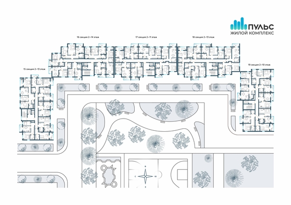 
   Продам 3-комнатную, 79.96 м², Пульс, секция 15-19

. Фото 15.