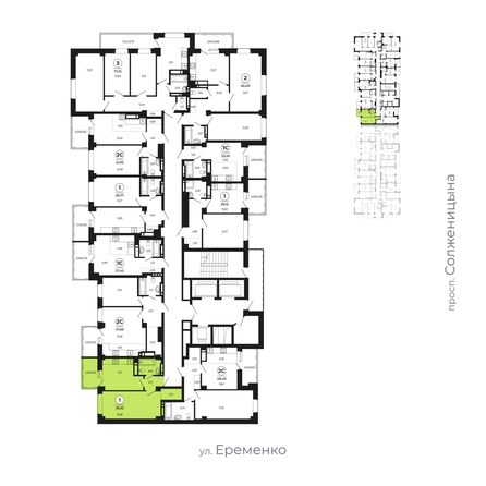 
   Продам 1-комнатную, 38.73 м², Сокольники, литера 6

. Фото 2.