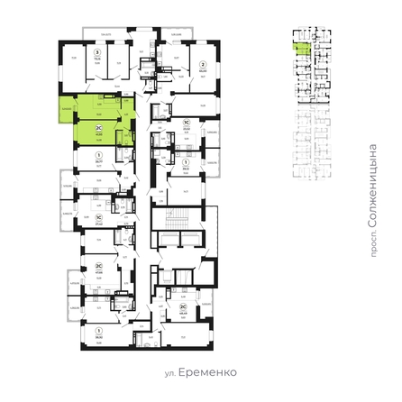 
   Продам 2-комнатную, 41.62 м², Сокольники, литера 6

. Фото 2.