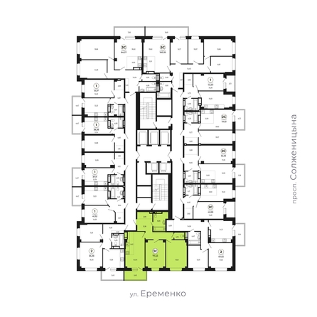 
  Продается 3-комн. квартира, 77.19 м², ЖК Сокольники, литера 8
. Фото 2.