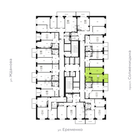 
   Продам 1-комнатную, 36.97 м², Сокольники, литера 10

. Фото 1.