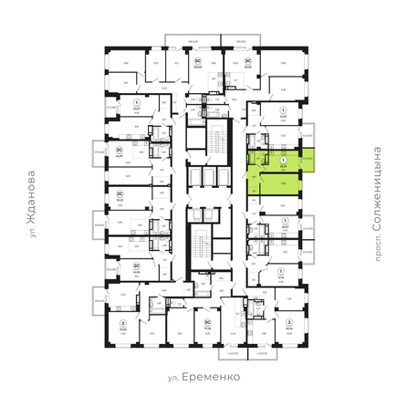 
   Продам 1-комнатную, 38.39 м², Сокольники, литера 10

. Фото 3.