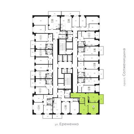 
   Продам 2-комнатную, 67.17 м², Сокольники, литера 9

. Фото 2.