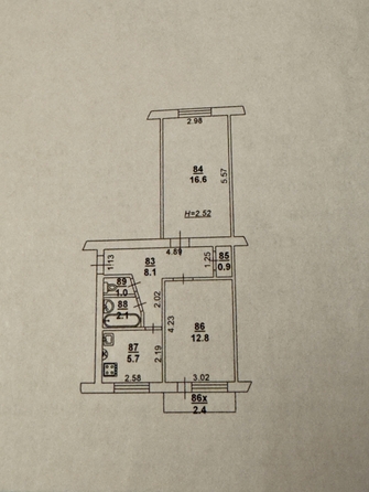 
   Продам 2-комнатную, 47 м², 40-летия Победы пр-кт, 55е

. Фото 7.