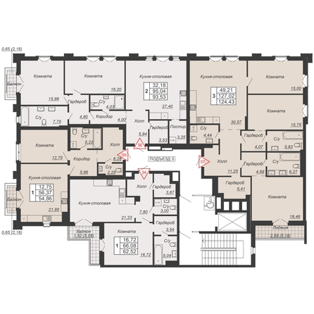 
  Продается 1-комн. квартира, 54.86 м², ЖК Дом-резиденция Собрание
. Фото 2.