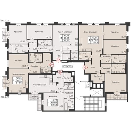 
  Продается 3-комн. квартира, 124.43 м², ЖК Дом-резиденция Собрание
. Фото 3.