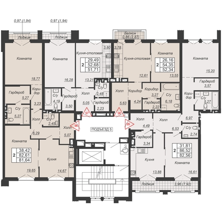 
  Продается 2-комн. квартира, 81.64 м², ЖК Дом-резиденция Собрание
. Фото 2.