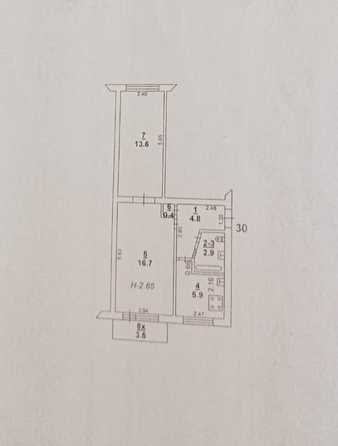 
   Продам 2-комнатную, 45 м², Добровольского ул, 5/6

. Фото 13.