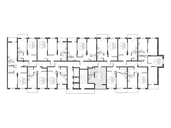 
  Продается студия, 27.5 м², ЖК Панорама на Театральном, литера 1
. Фото 2.