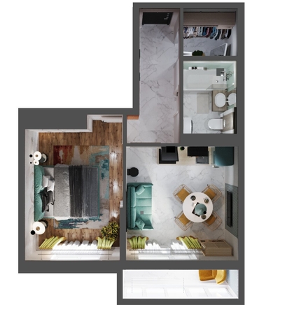 
   Продам 1-комнатную, 40.85 м², Александра Невского ул, 2 лит 1.1.

. Фото 1.