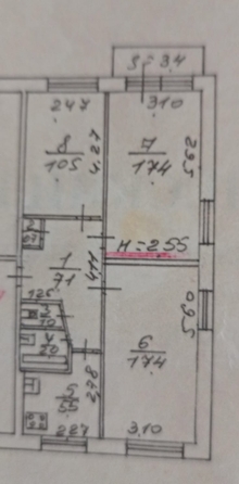 
  Продается 3-комн. квартира, 62 м², Капустина ул, д. 22
. Фото 13.
