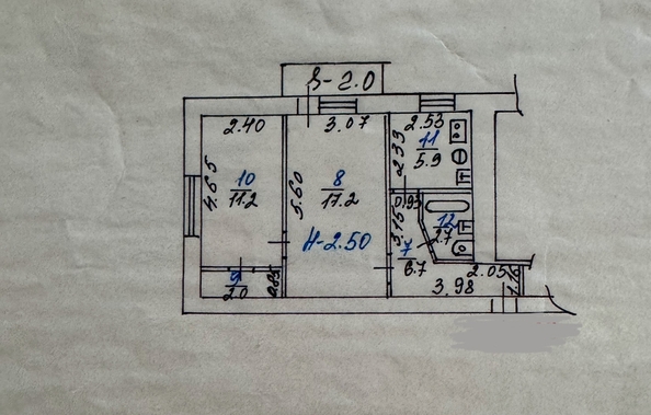 
  Продается 2-комн. квартира, 46 м², Киргизская ул, д. 43/26
. Фото 15.