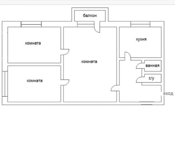 
  Продается 3-комн. квартира, 52 м², Коммунистический пр-кт, д. 34/2
. Фото 7.