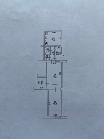 
  Продается 3-комн. квартира, 58.2 м², Лениногорская ул, д. 6
. Фото 13.