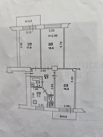 
  Продается 3-комн. квартира, 79.6 м², Профсоюзная ул, д. 29/22
. Фото 12.