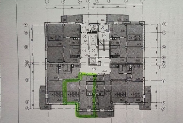 
  Продается 1-комн. квартира, 44.2 м², Ленина пр-кт, д. 243/1
. Фото 19.