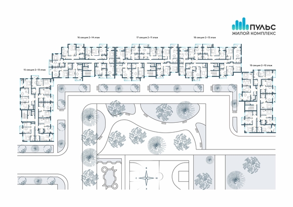 
  Продается 2-комн. квартира, 53.78 м², ЖК Пульс, секция 15-19
. Фото 15.