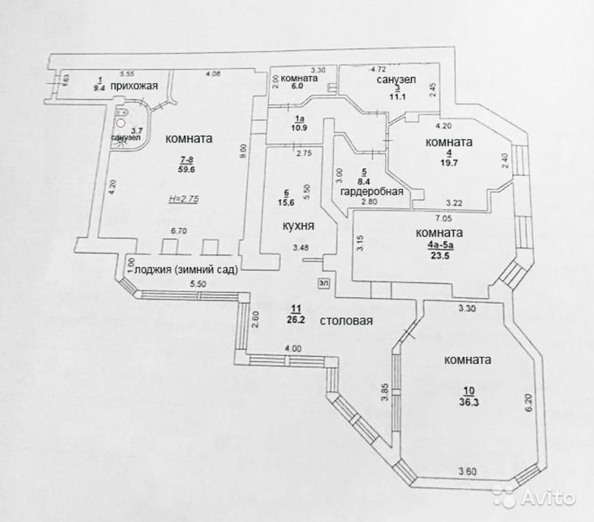 
  Продается 4-комн. квартира, 240 м², Социалистическая ул, д. 140
. Фото 28.
