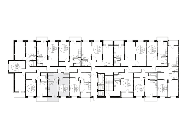 
  Продается 1-комн. квартира, 35.9 м², ЖК Панорама на Театральном, литера 1
. Фото 2.