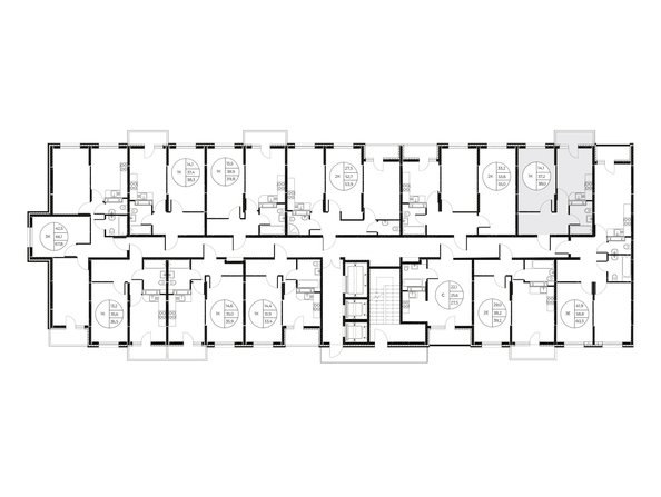
  Продается 1-комн. квартира, 38 м², ЖК Панорама на Театральном, литера 1
. Фото 2.