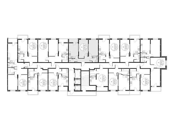 
  Продается 2-комн. квартира, 53.9 м², ЖК Панорама на Театральном, литера 1
. Фото 2.