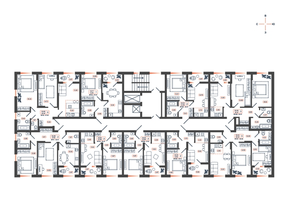 
  Продается 2-комн. квартира, 37.97 м², ЖК Темп, дом 1
. Фото 16.