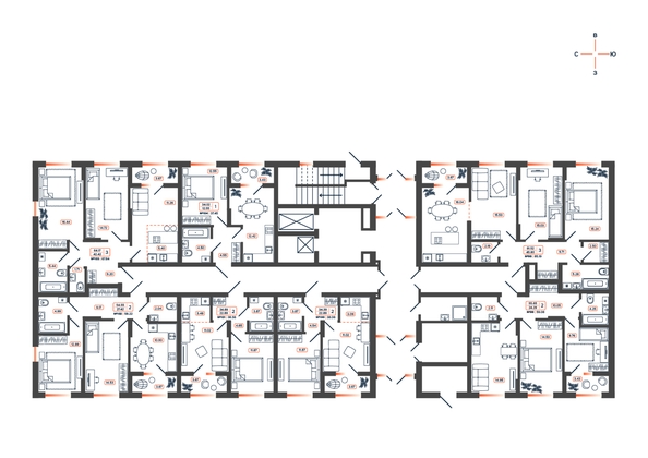 
  Продается 2-комн. квартира, 58.22 м², ЖК Темп, дом 1
. Фото 16.