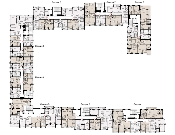 
  Продается 4-комн. квартира 132.64 м², в  Курортный квартал Ривьера, I оч. Фото 1.