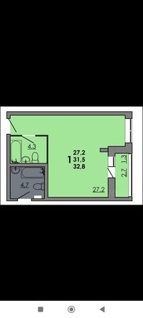 
  Продается студия, 32.4 м², Маршала Жукова пр-кт, д. 18/1
. Фото 5.