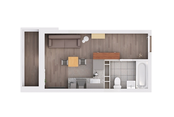 
  Продается студия, 32.3 м², ЖК Gray (Грэй), кв-л 11-2
. Фото 2.