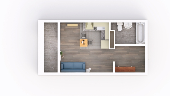 
  Продается студия, 27.36 м², ЖК Frame (Фрейм), 11Б
. Фото 2.