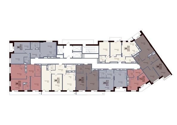 
  Продается 2-комн. квартира, 49.7 м², ЖК ACADEMIA (Академия)
. Фото 2.