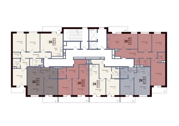 
  Продается 2-комн. квартира, 47.6 м², ЖК ACADEMIA (Академия)
. Фото 2.