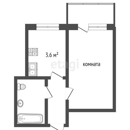 
   Продам 1-комнатную, 22.3 м², Ленина пл, 90/3

. Фото 9.
