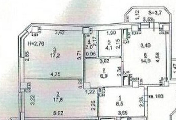 
  Продается 2-комн. квартира, 71.4 м², Вятская ул, д. 37а
. Фото 13.