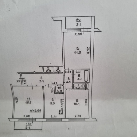 
  Продается 3-комн. квартира, 62.3 м², Тимошенко ул, д. 20
. Фото 9.