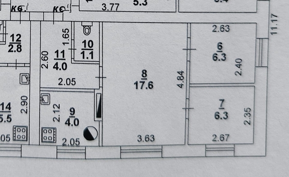 
  Продается 3-комн. квартира, 39.3 м², Обуховский пер, д. 7/1
. Фото 16.